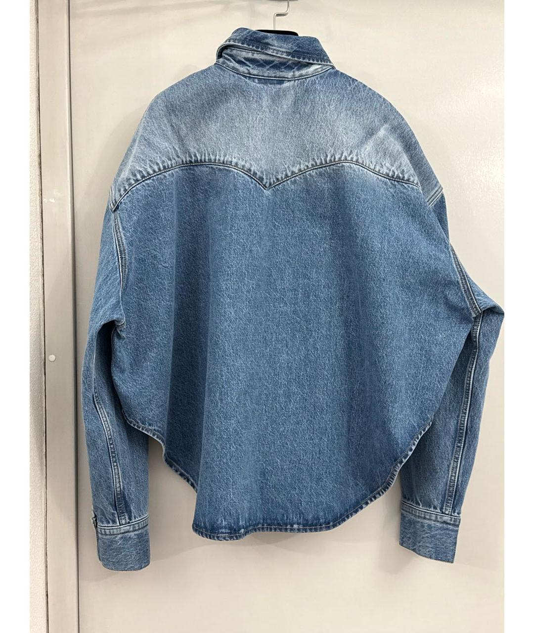 VETEMENTS Синяя хлопковая рубашка, фото 2