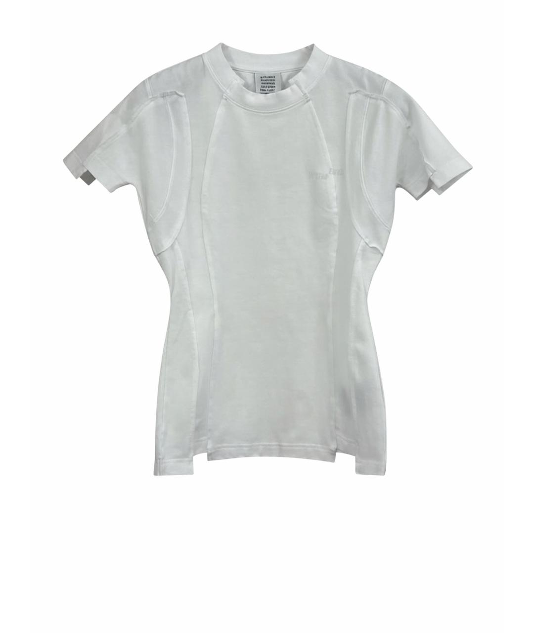 VETEMENTS Белая хлопковая футболка, фото 1