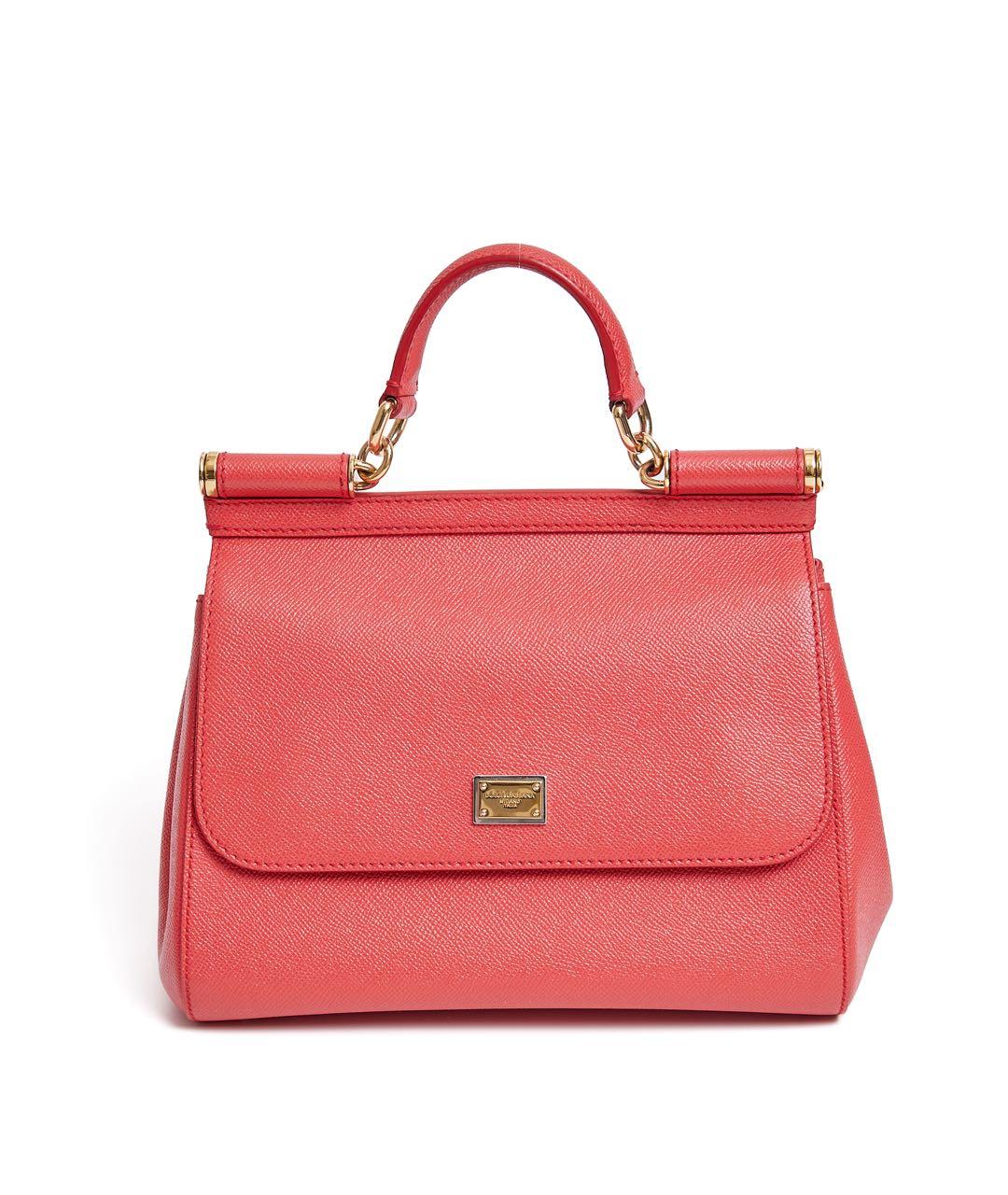 DOLCE&GABBANA Красная кожаная сумка через плечо, фото 6