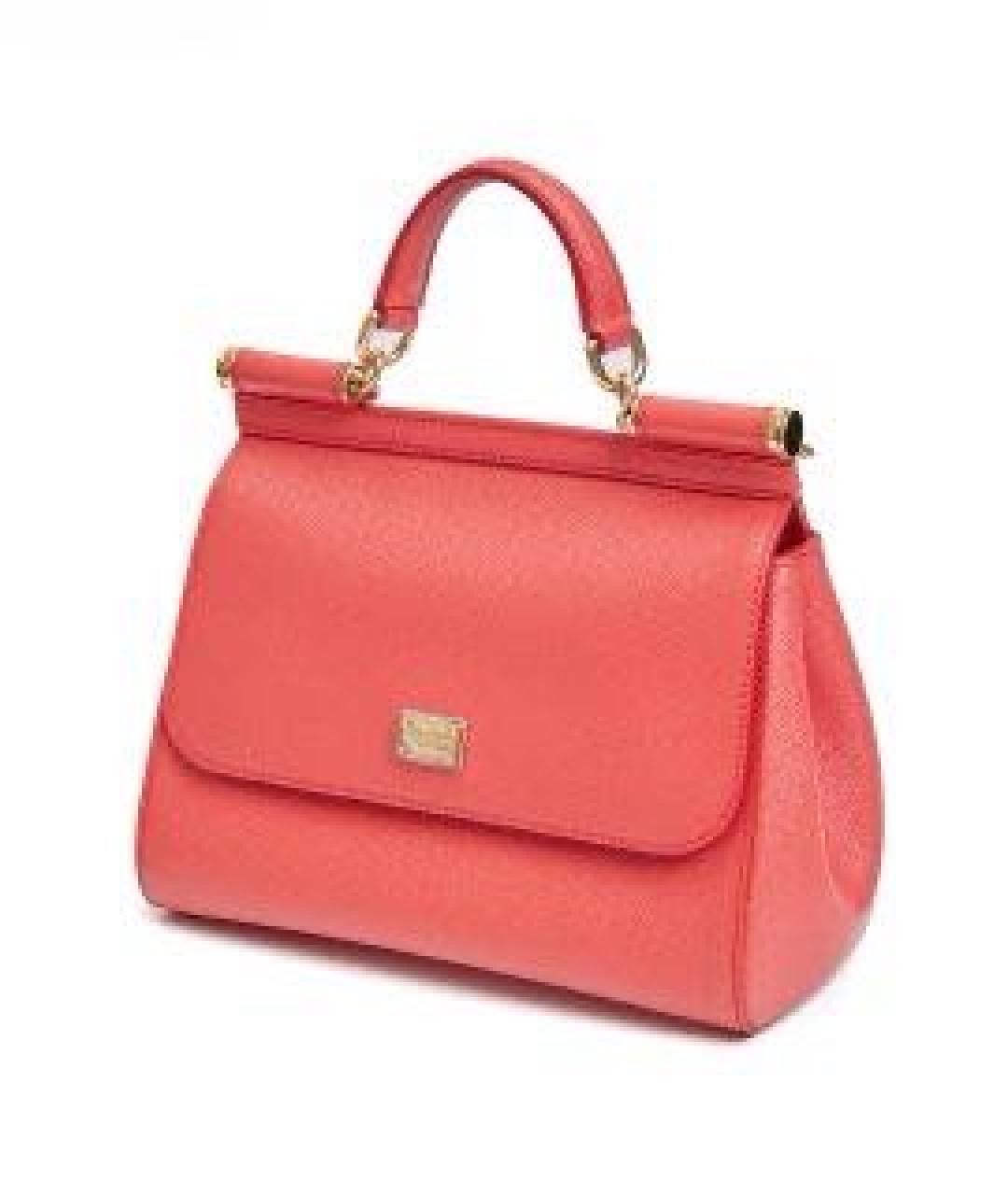 DOLCE&GABBANA Красная кожаная сумка через плечо, фото 2