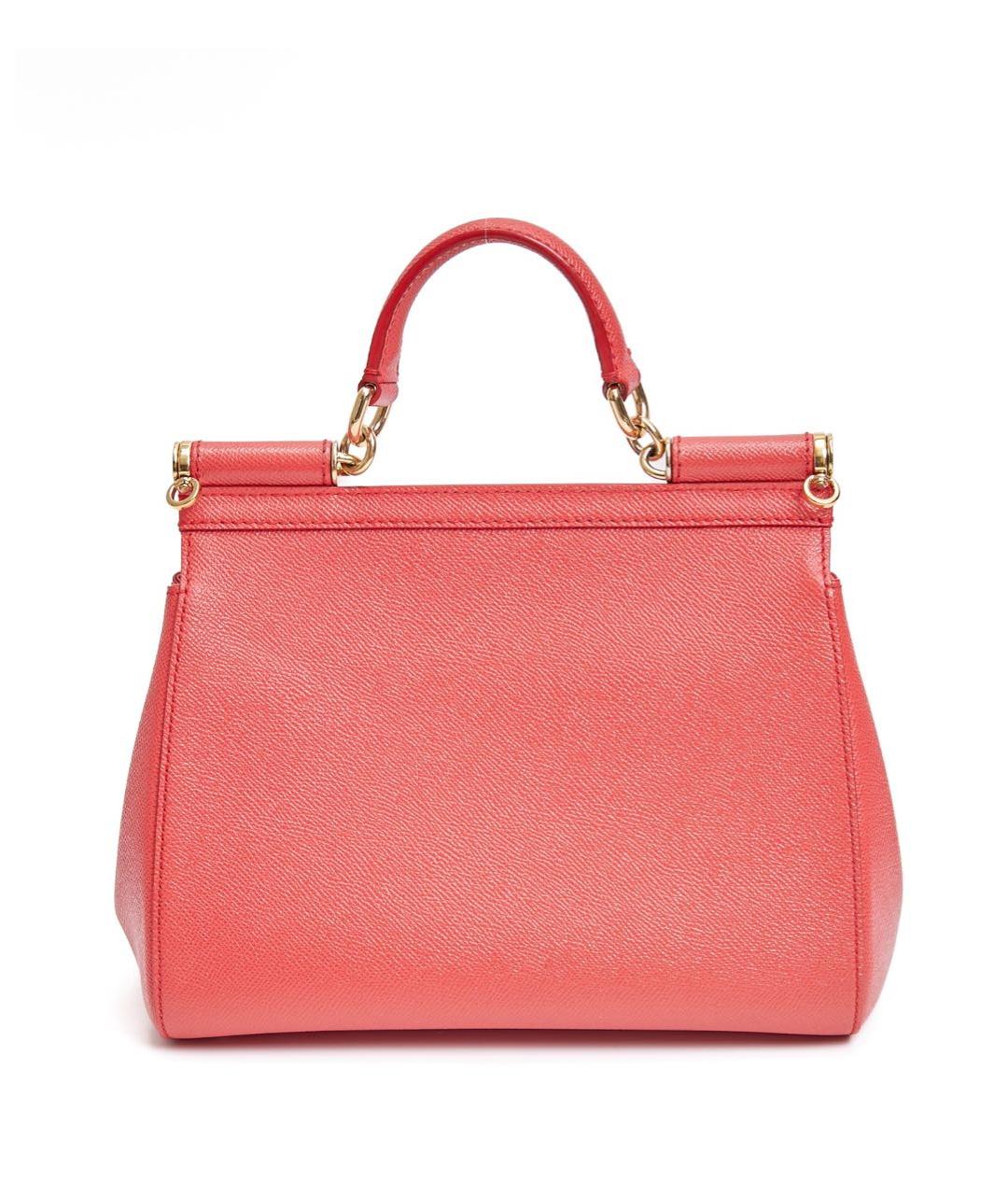 DOLCE&GABBANA Красная кожаная сумка через плечо, фото 3