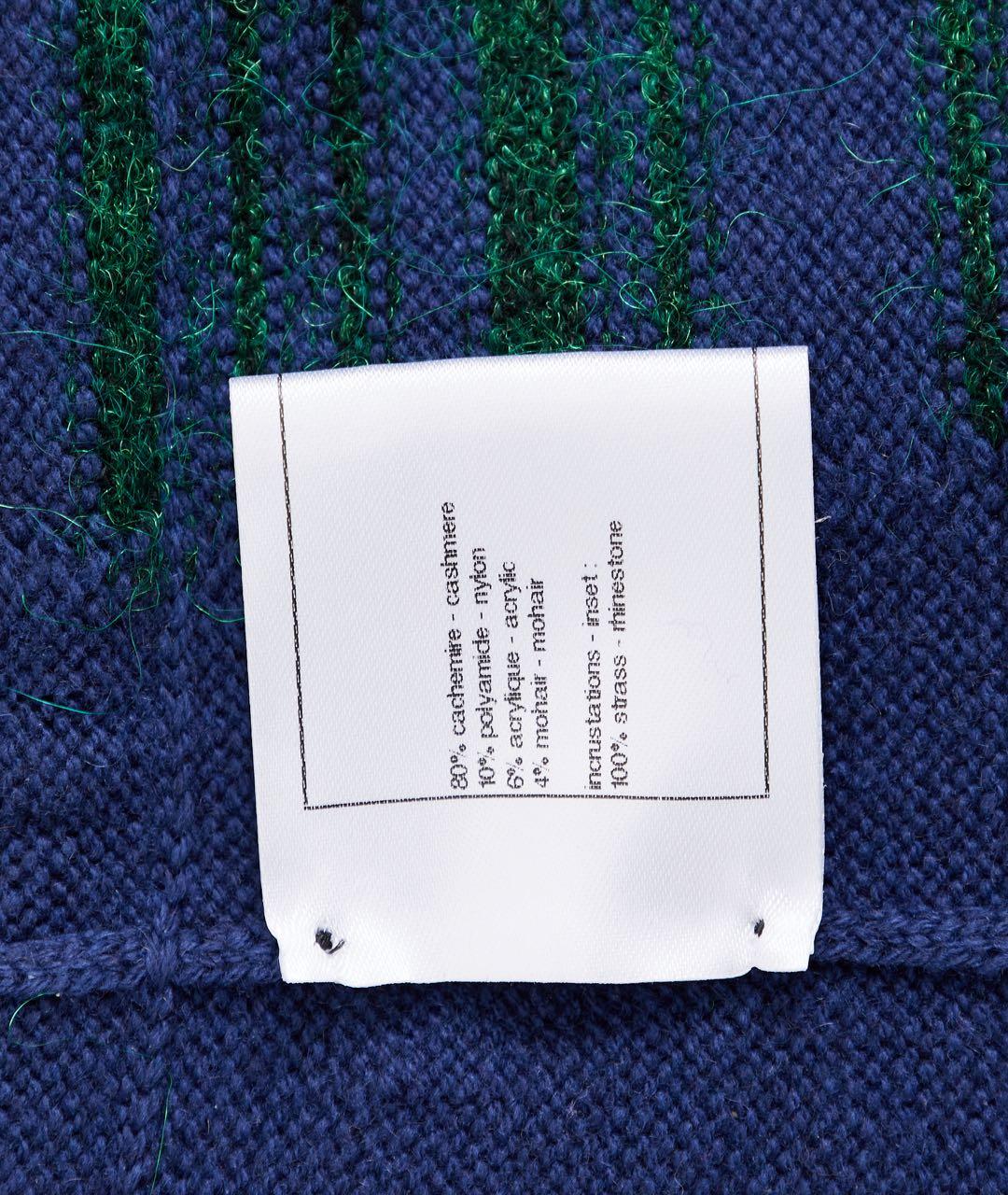 CHANEL Синее кашемировое повседневное платье, фото 3