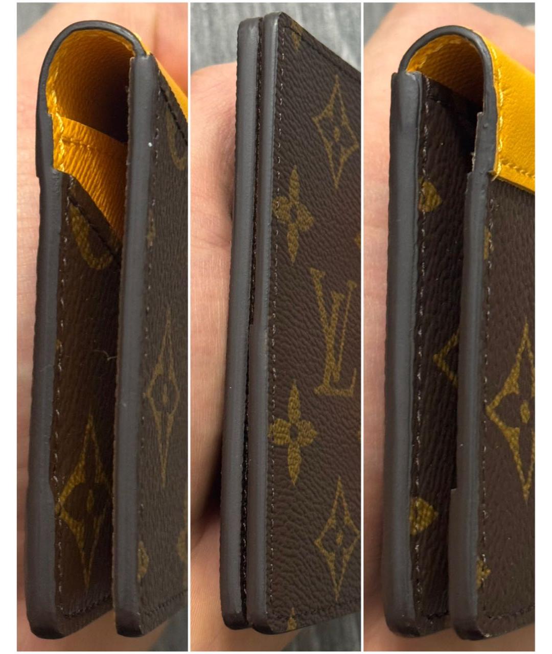 LOUIS VUITTON Коричневый кардхолдер, фото 4