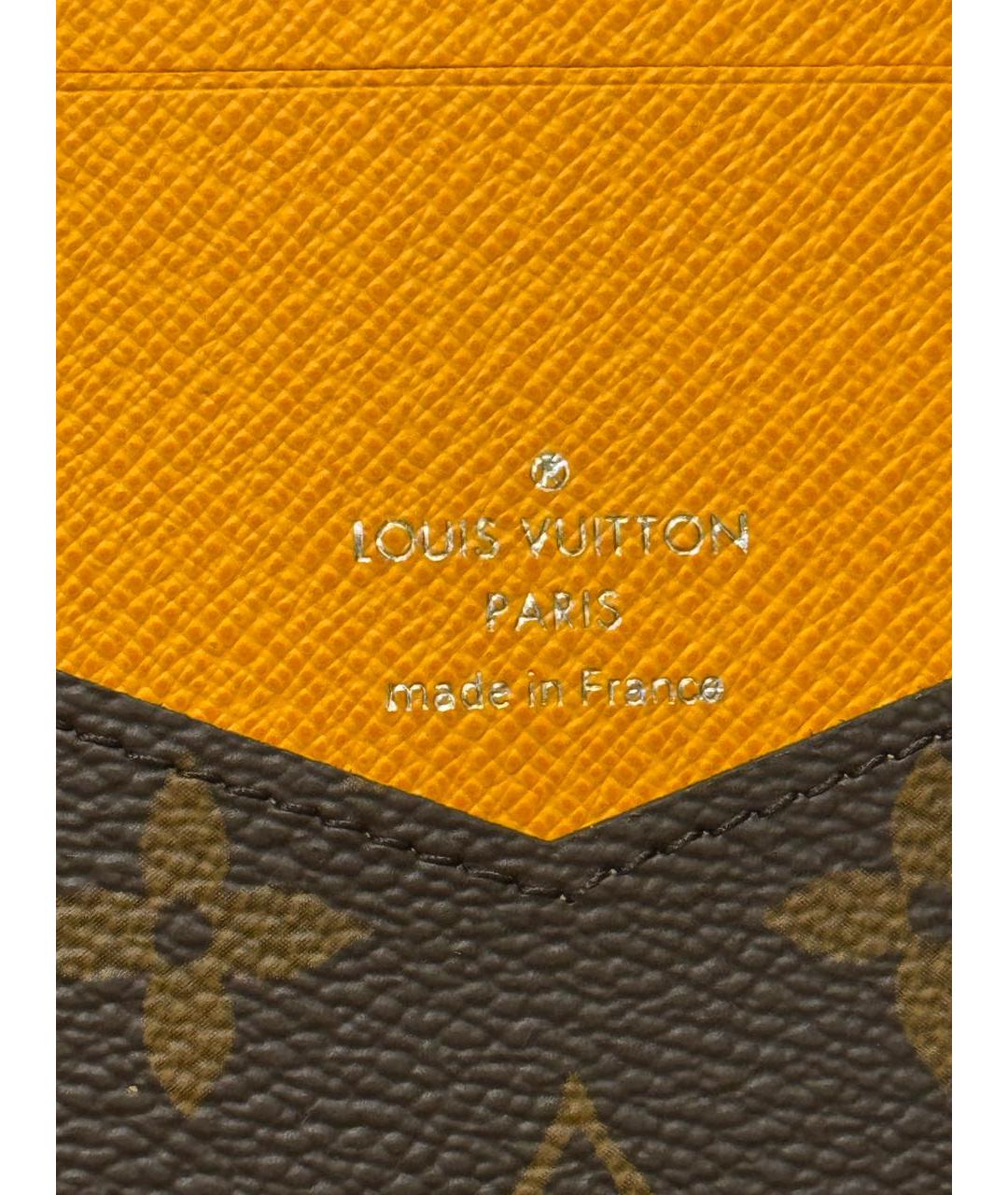 LOUIS VUITTON Коричневый кардхолдер, фото 6