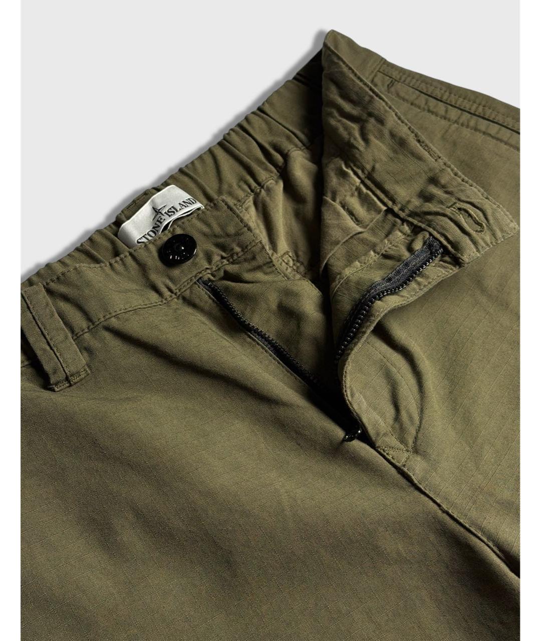 STONE ISLAND Хаки повседневные брюки, фото 3