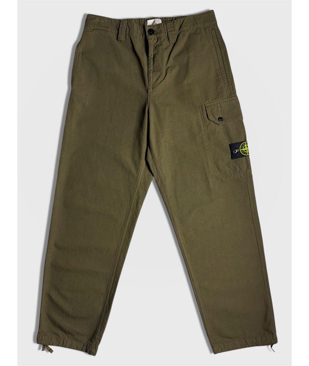 STONE ISLAND Хаки повседневные брюки, фото 6