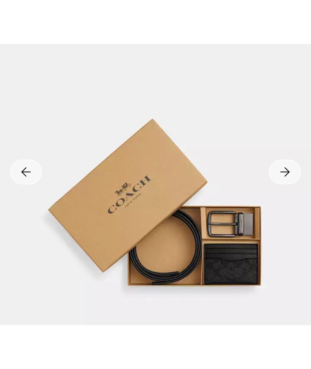 COACH Черный кожаный кардхолдер, фото 3