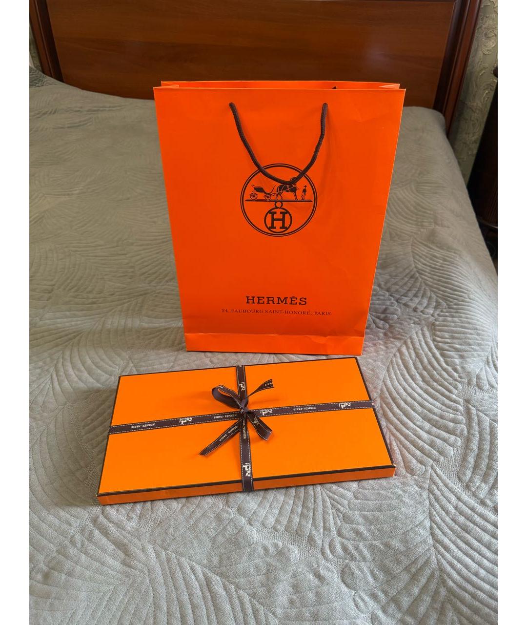 HERMES Мульти кашемировый платок, фото 8