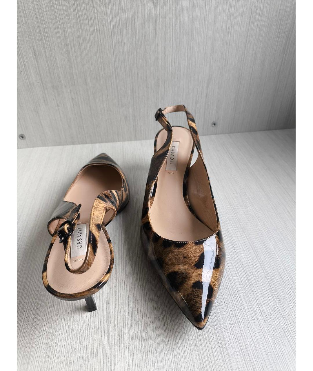 CASADEI Мульти туфли из лакированной кожи, фото 3