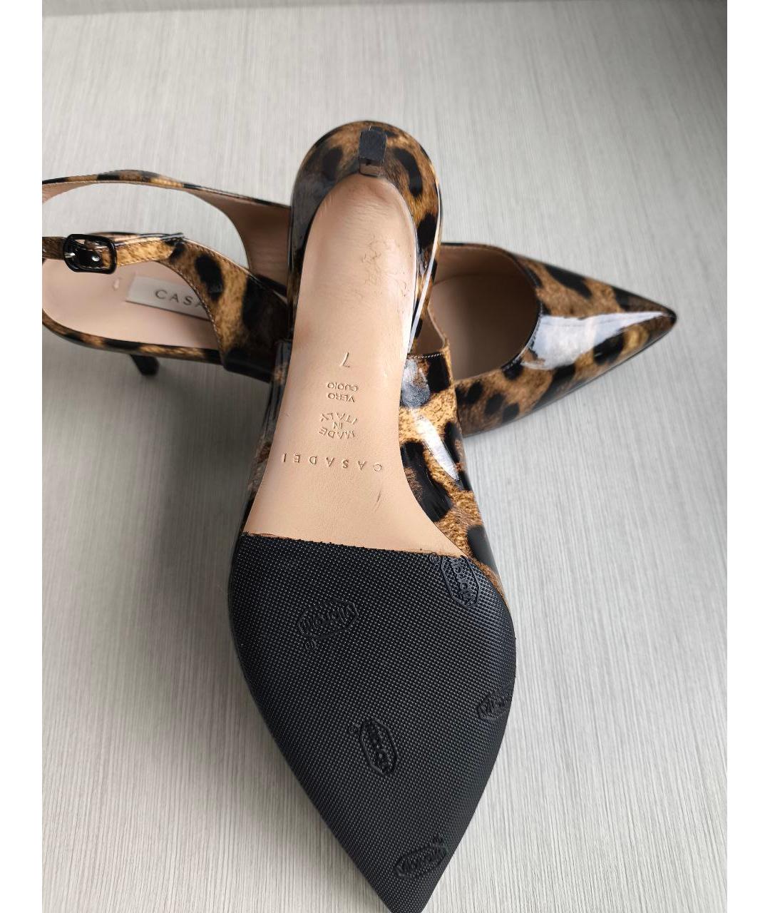 CASADEI Мульти туфли из лакированной кожи, фото 5