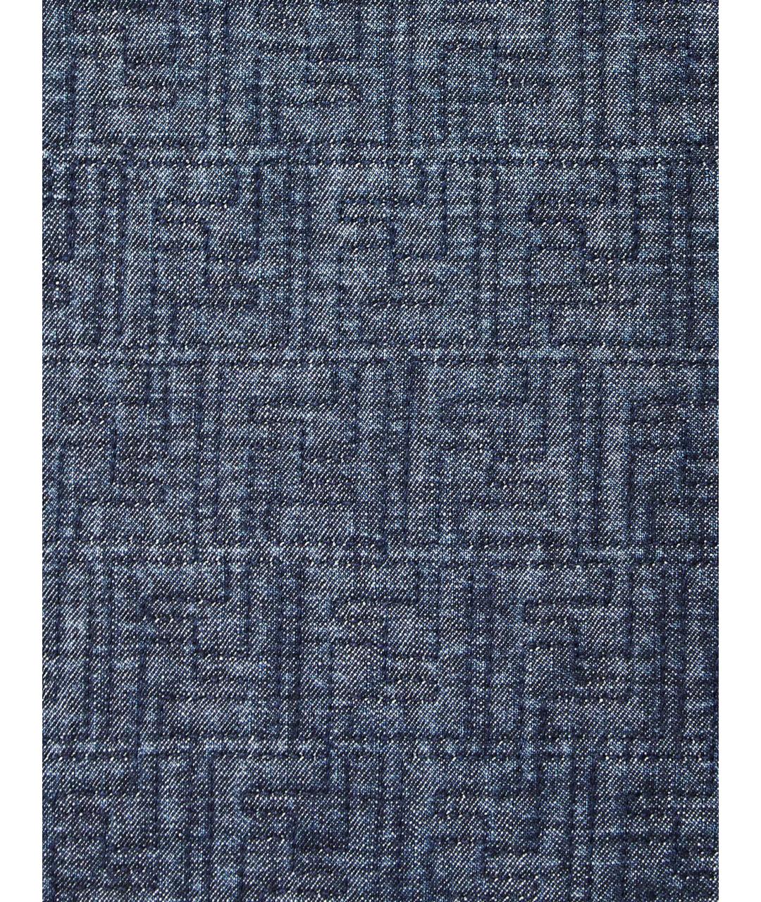 FENDI Синие хлопковые шорты, фото 5