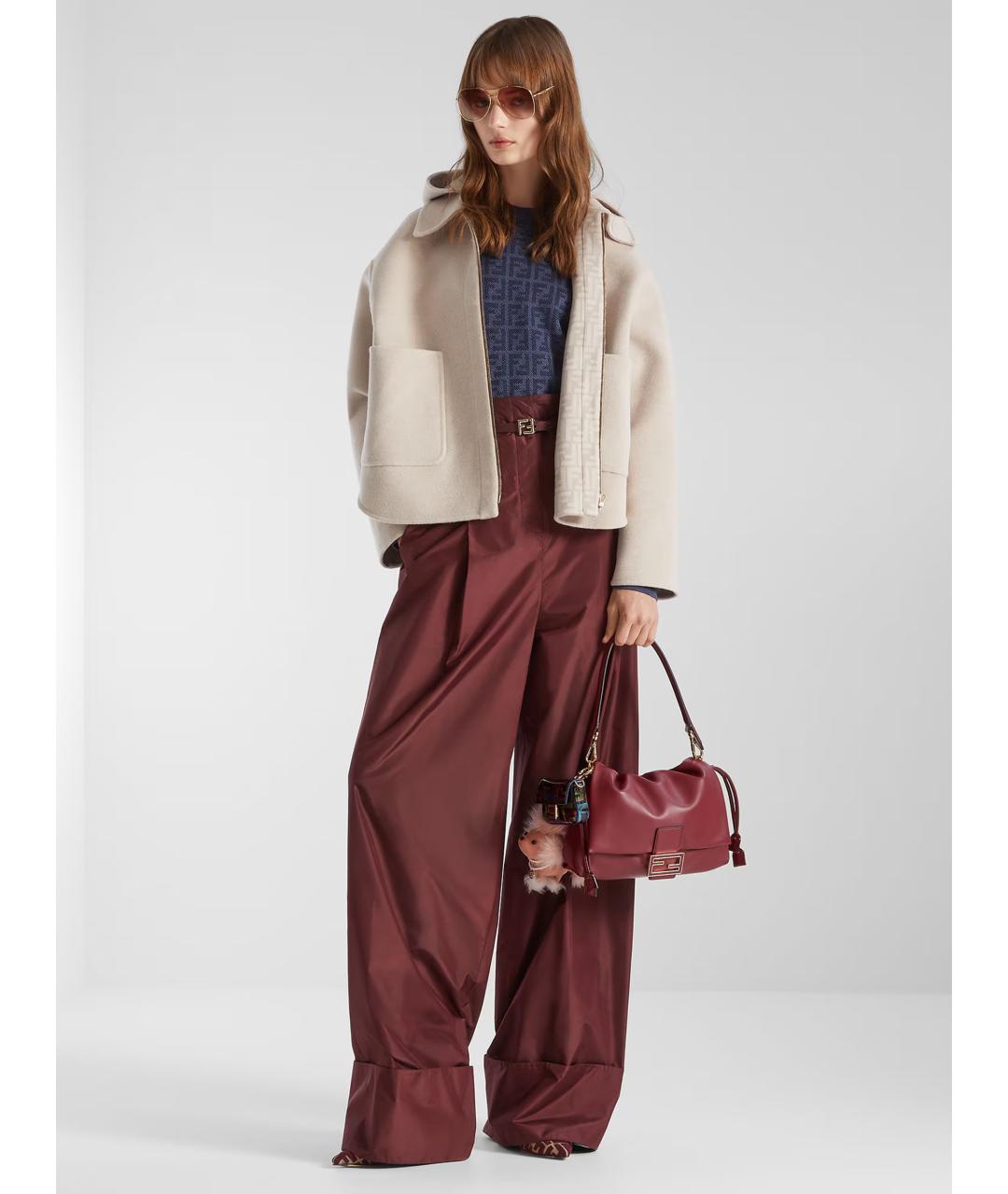 FENDI Синий шерстяной джемпер / свитер, фото 2