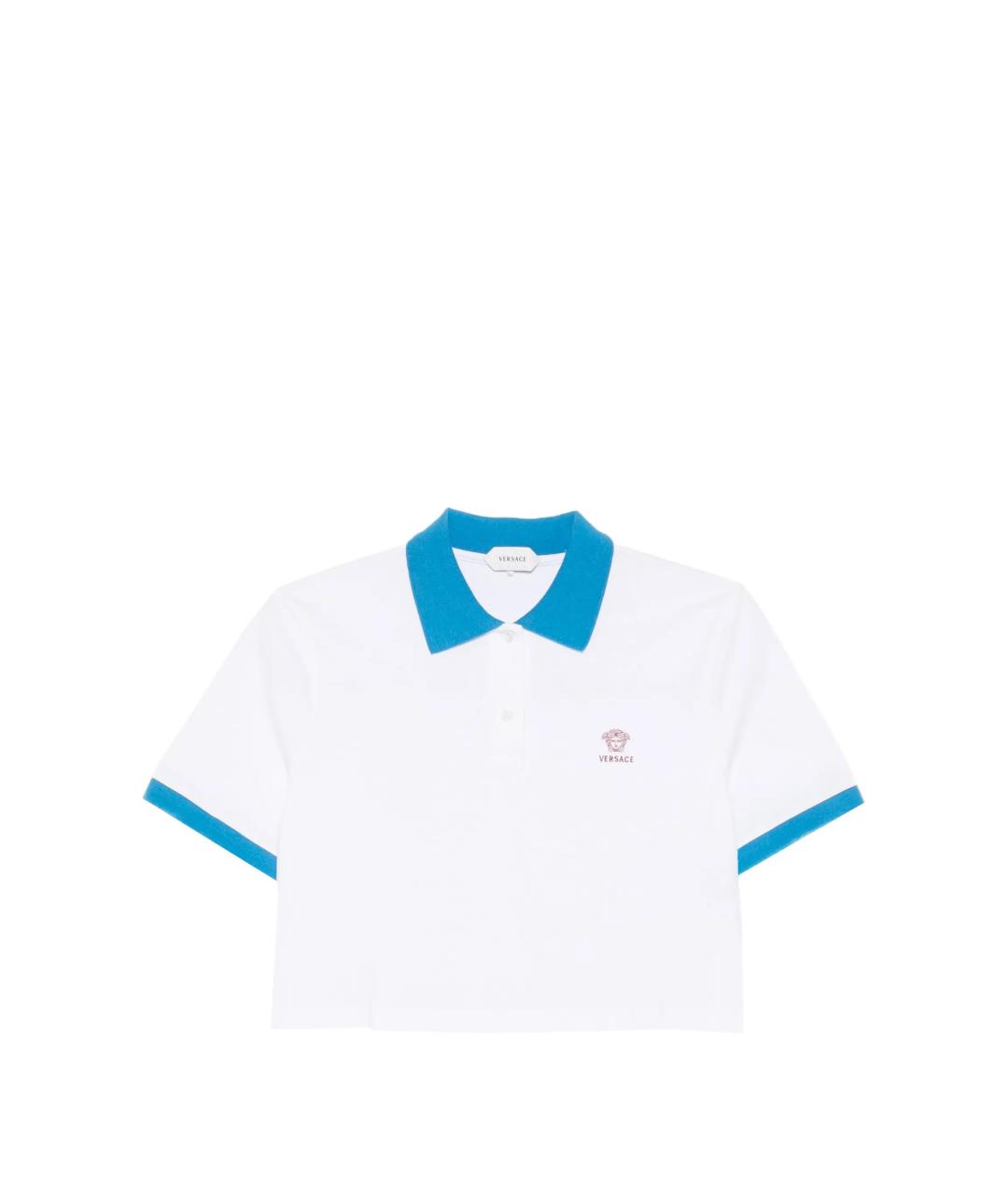 VERSACE Белая хлопковая футболка, фото 1