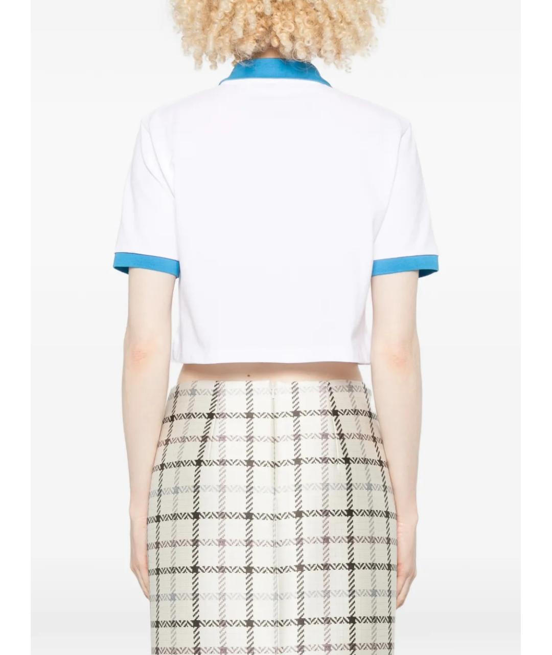 VERSACE Белая хлопковая футболка, фото 4