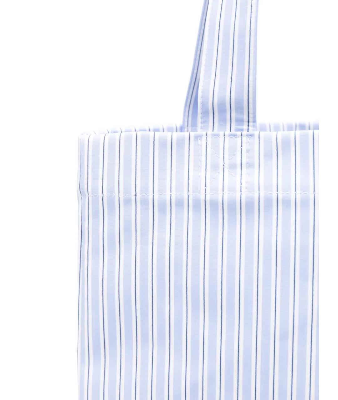 A.P.C. Голубая хлопковая сумка тоут, фото 4