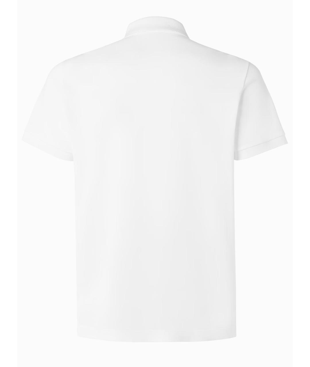FENDI Белое хлопковое поло с коротким рукавом, фото 2