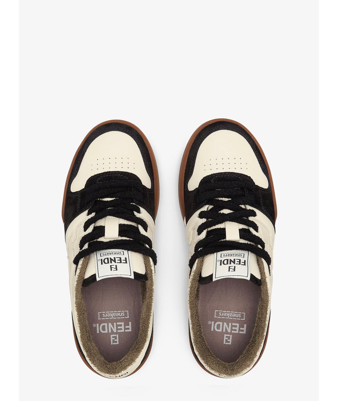 FENDI Мульти кожаные кеды, фото 4