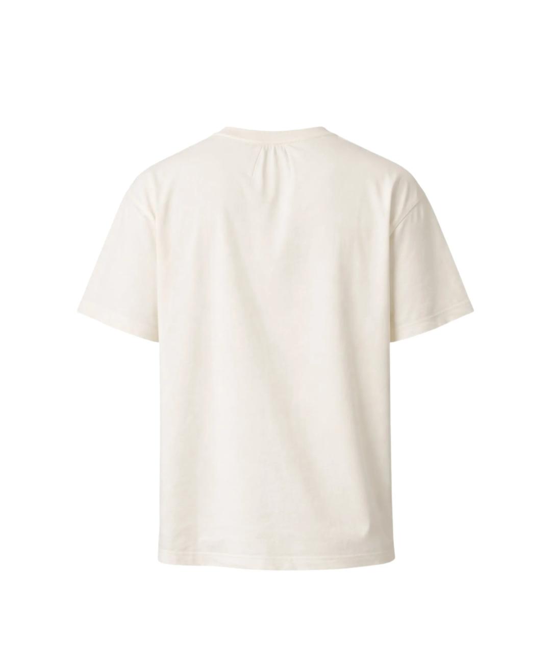 RHUDE Белая хлопковая футболка, фото 2