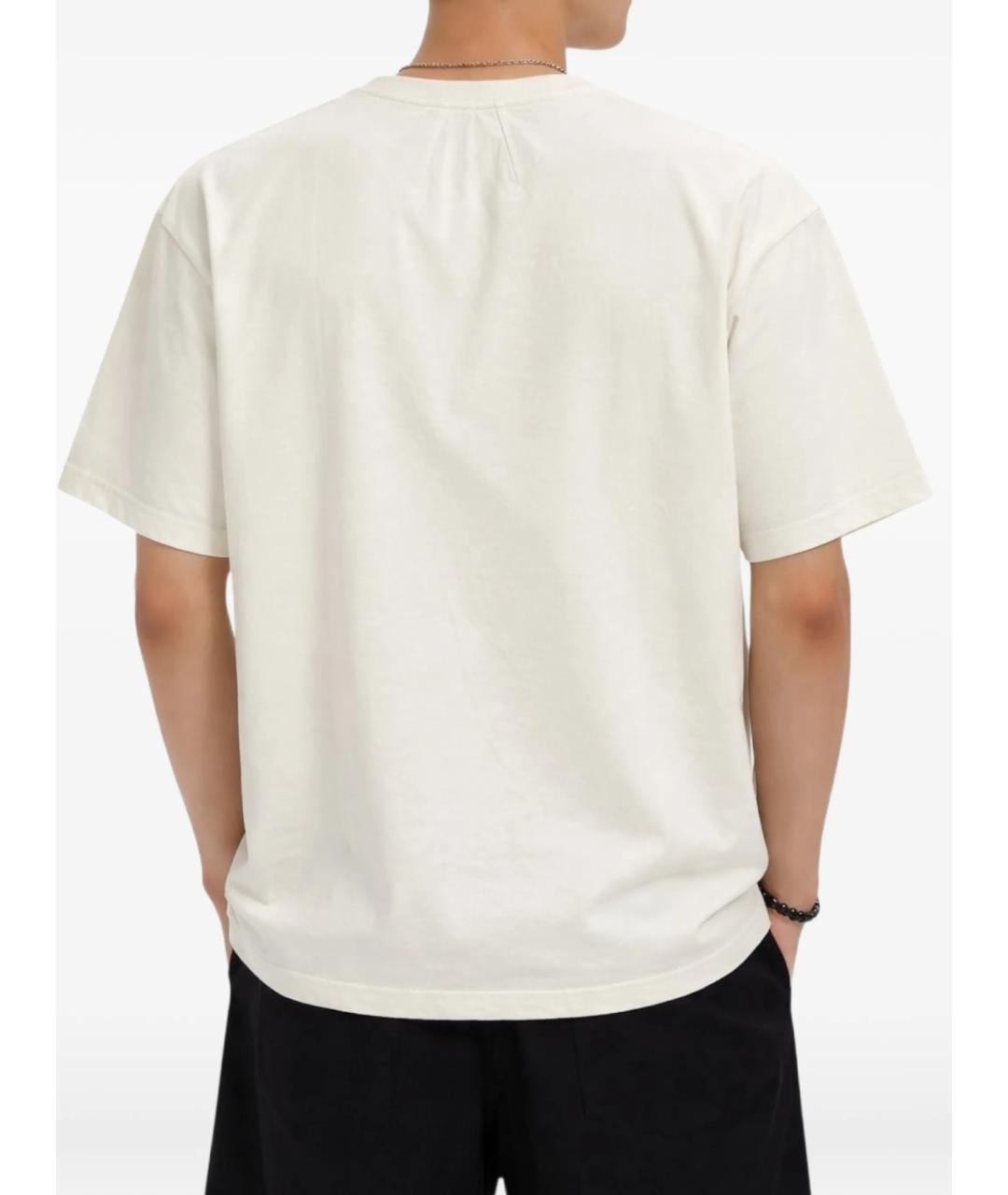RHUDE Белая хлопковая футболка, фото 3
