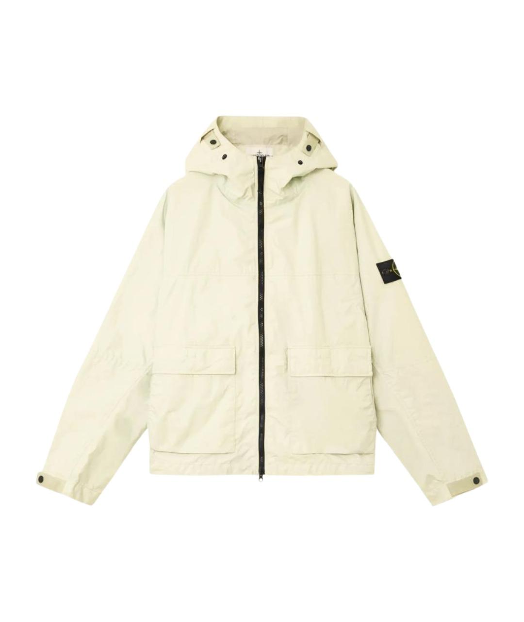 STONE ISLAND Желтая полиамидовая куртка, фото 1