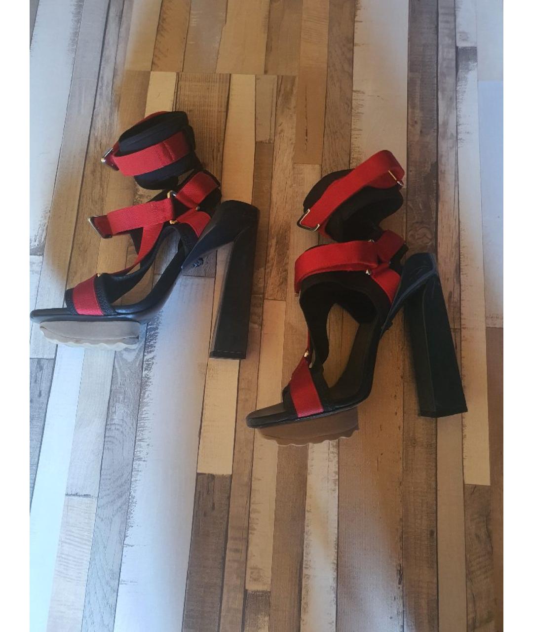 VERSACE Мульти текстильные босоножки, фото 2