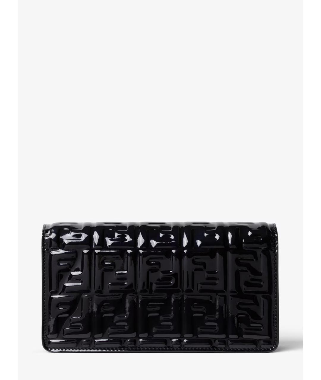 FENDI Черная кожаная сумка через плечо, фото 3