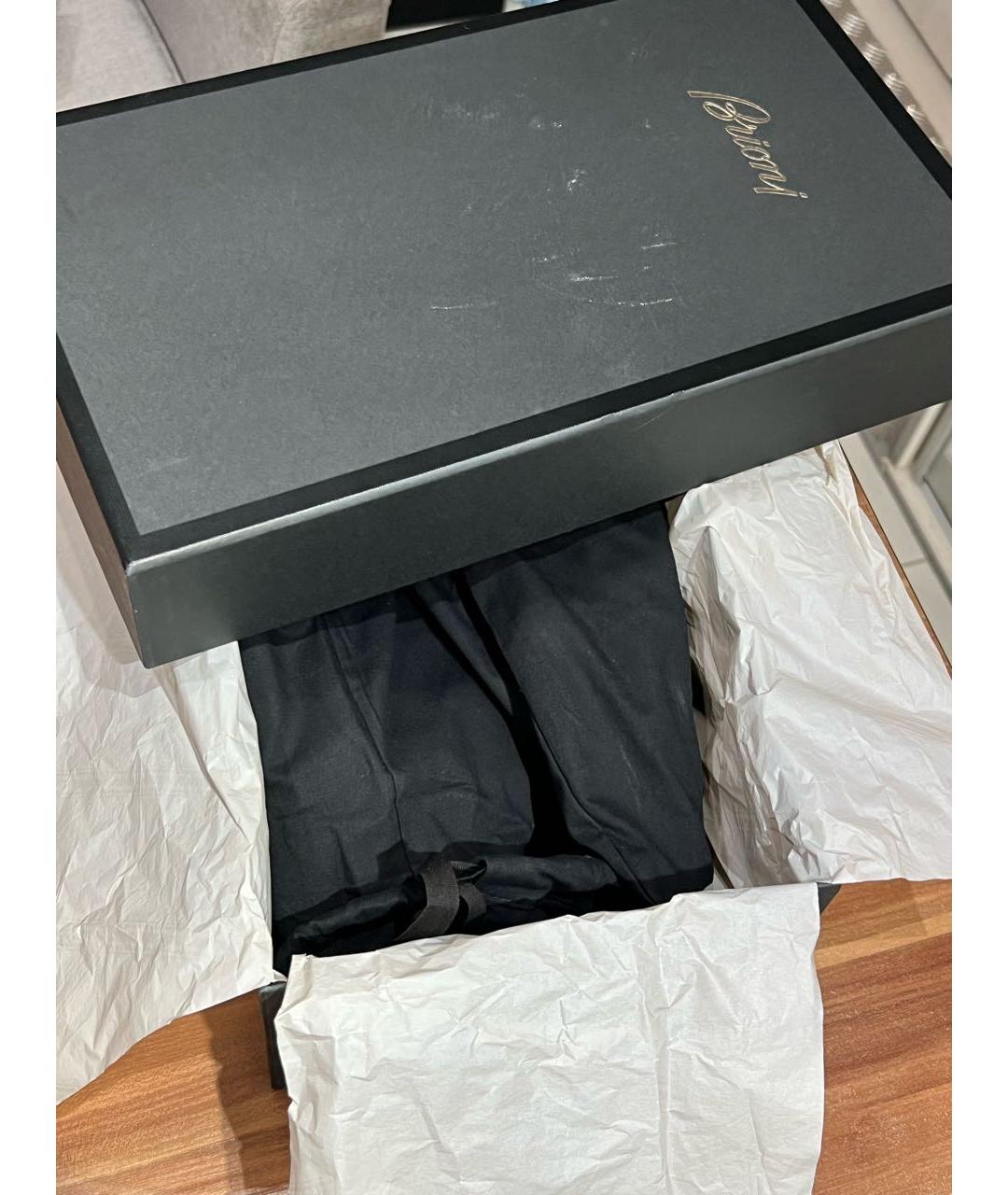 BRIONI Черные кожаные туфли, фото 8