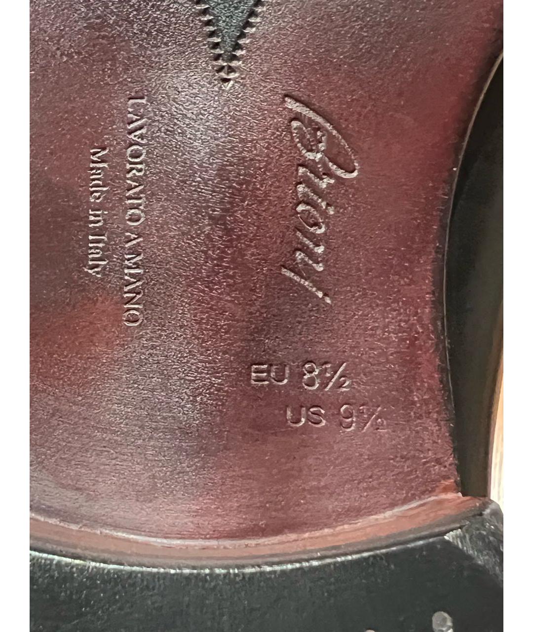 BRIONI Черные кожаные туфли, фото 7