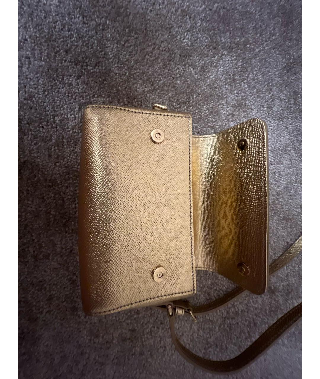 DOLCE&GABBANA Золотая сумка, фото 4