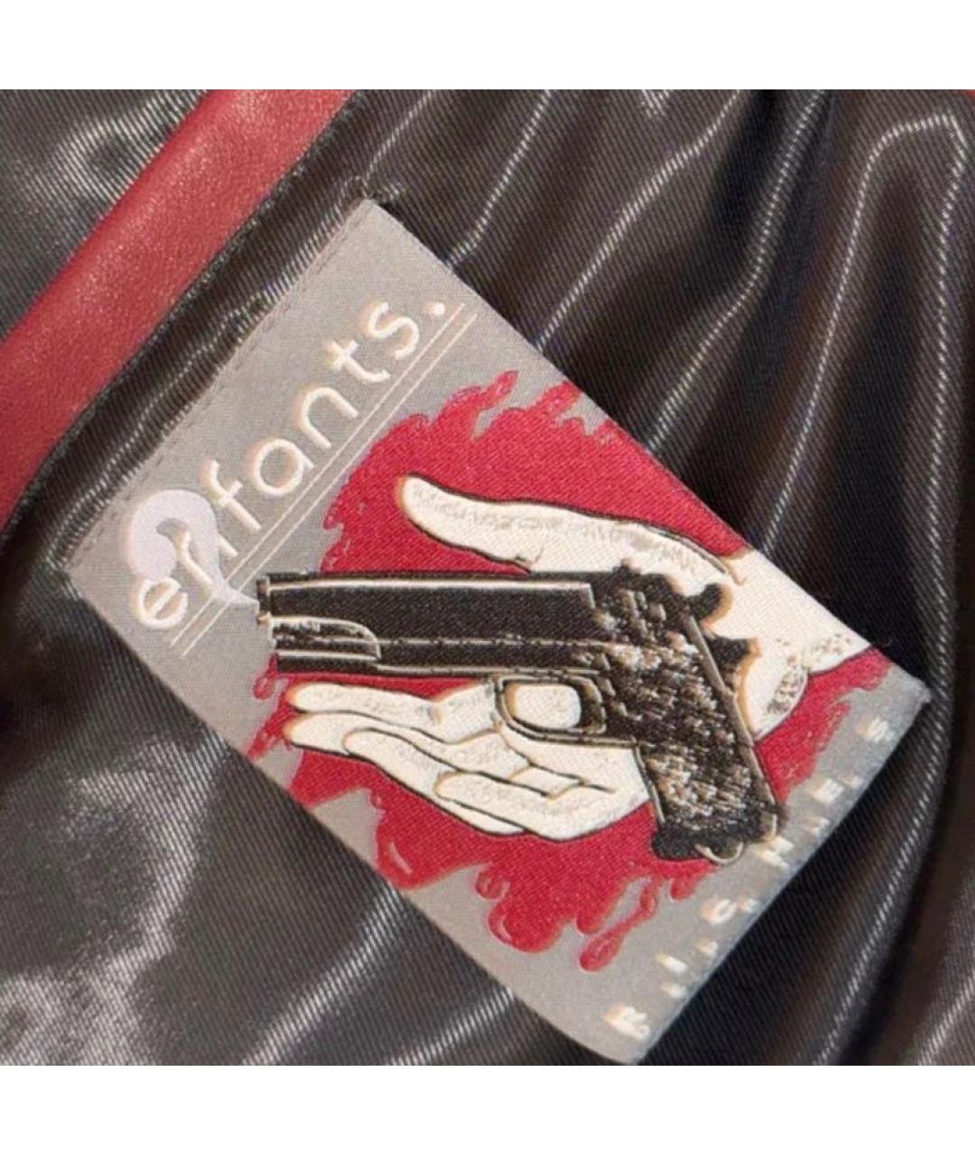 Enfants Riches Déprimés Бордовая кожаная куртка, фото 7