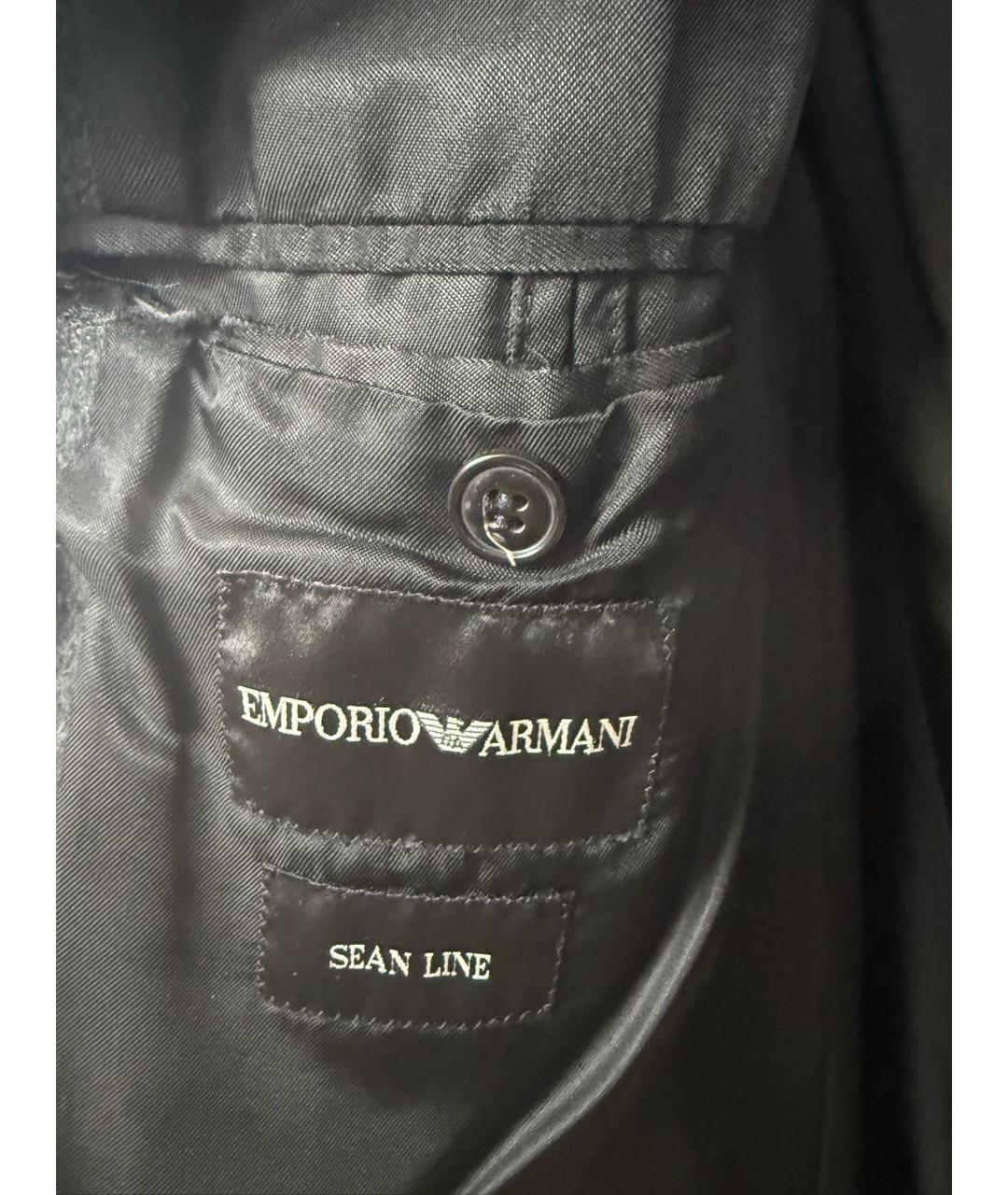 ARMANI JEANS Серое кашемировое пальто, фото 3