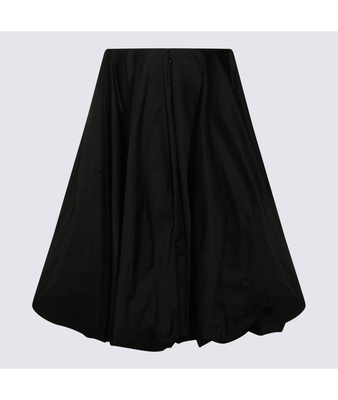 BALENCIAGA Черная полиамидовая юбка миди, фото 2