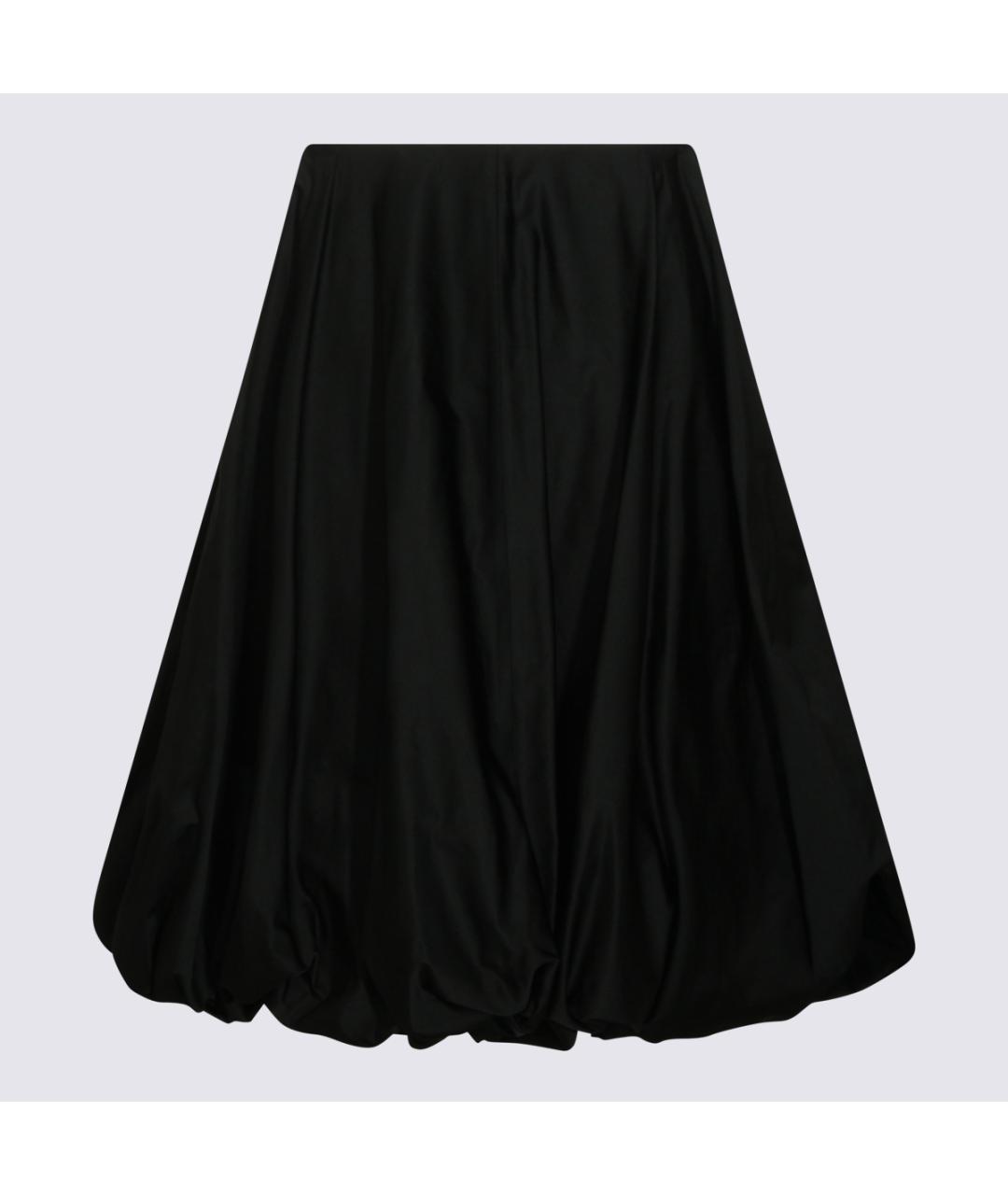 BALENCIAGA Черная полиамидовая юбка миди, фото 5
