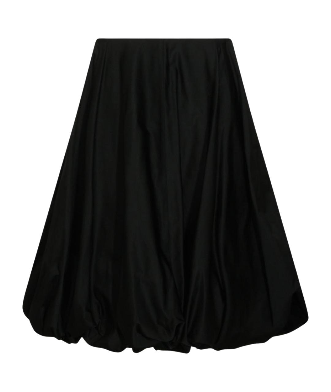 BALENCIAGA Черная полиамидовая юбка миди, фото 1