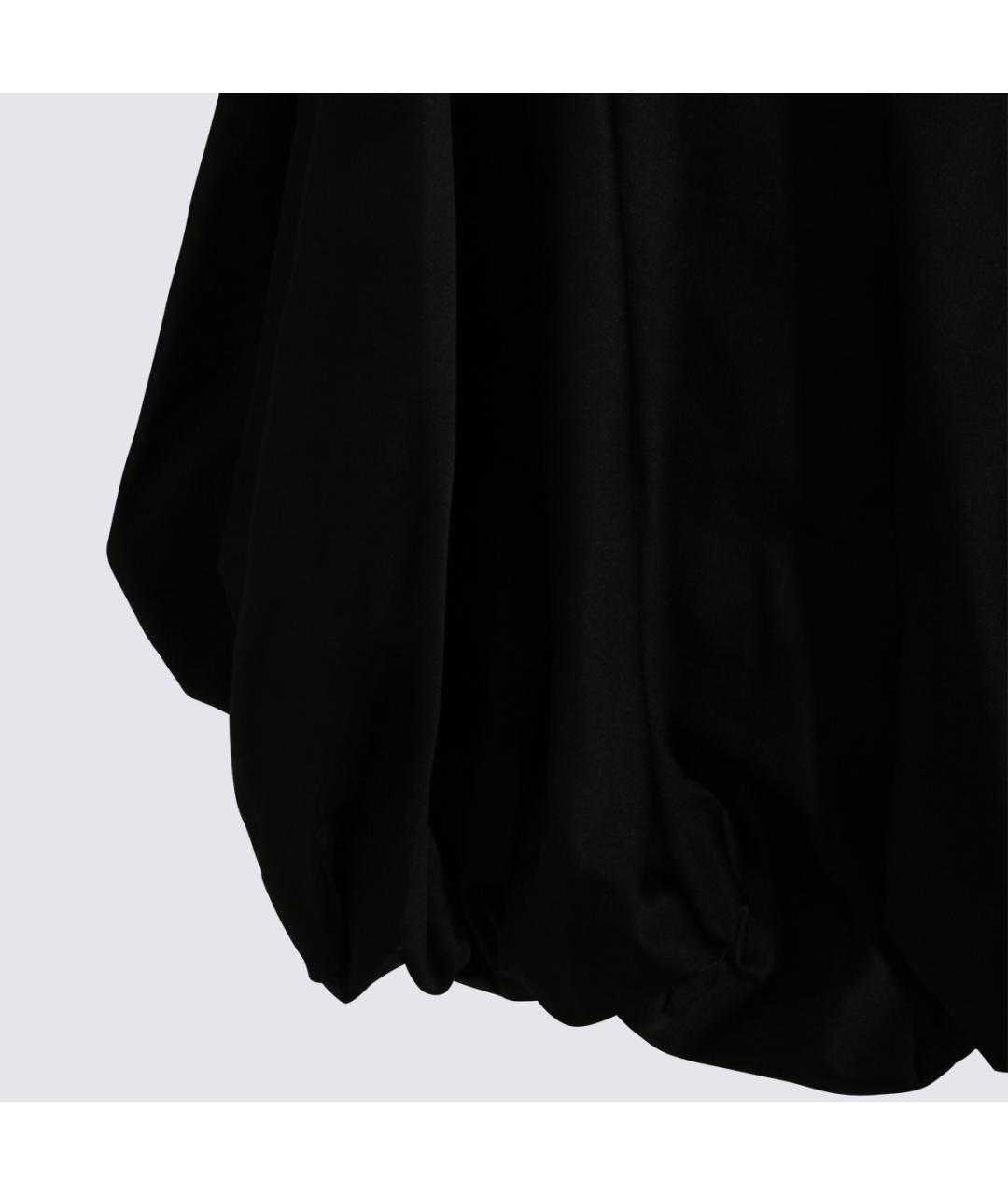 BALENCIAGA Черная полиамидовая юбка миди, фото 4