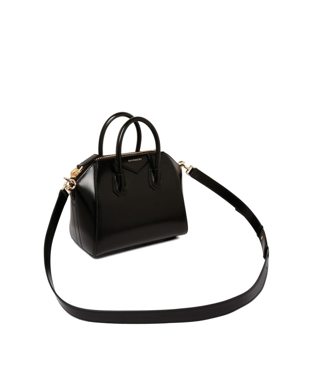 GIVENCHY Черная кожаная сумка тоут, фото 2