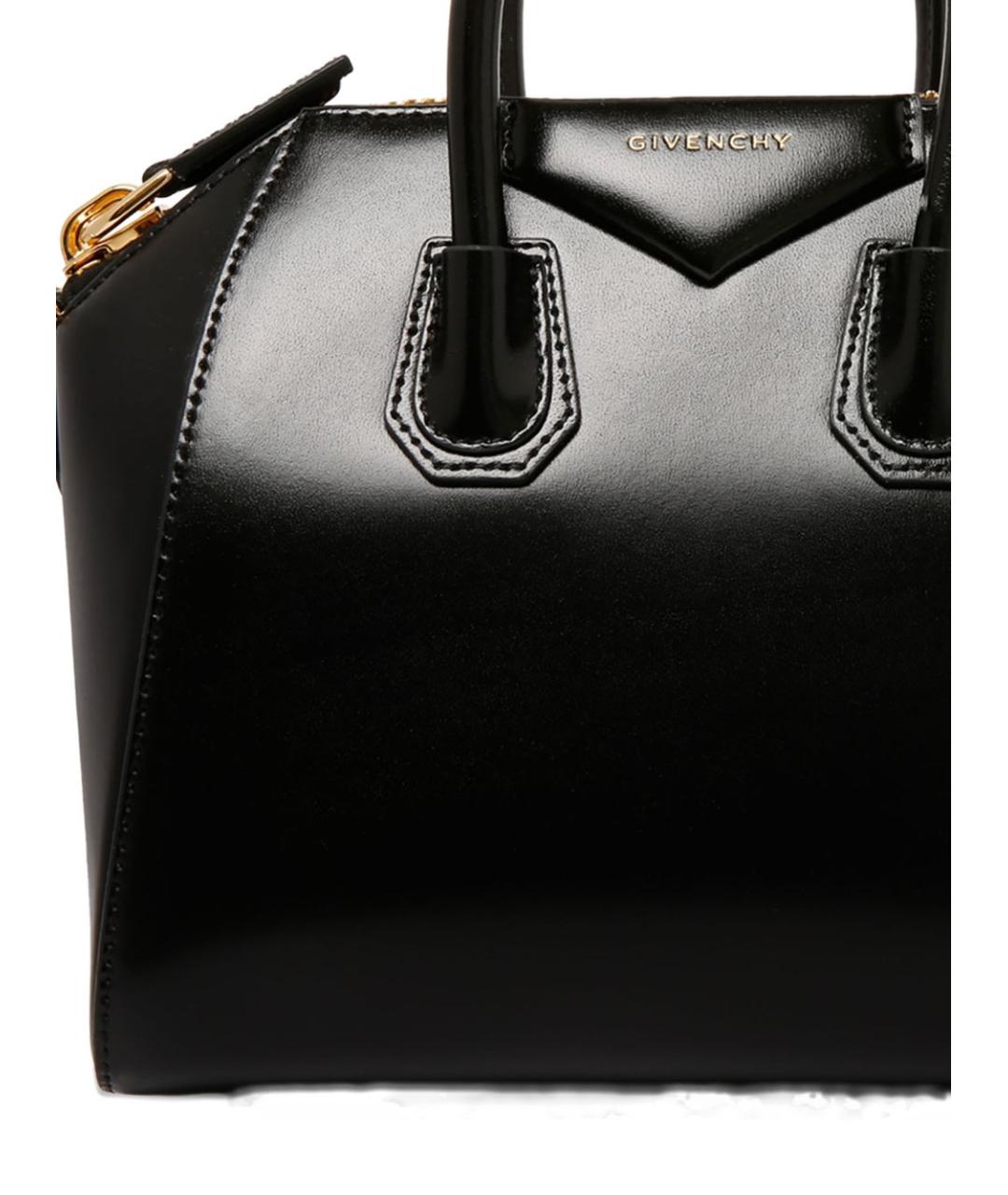 GIVENCHY Черная кожаная сумка тоут, фото 3