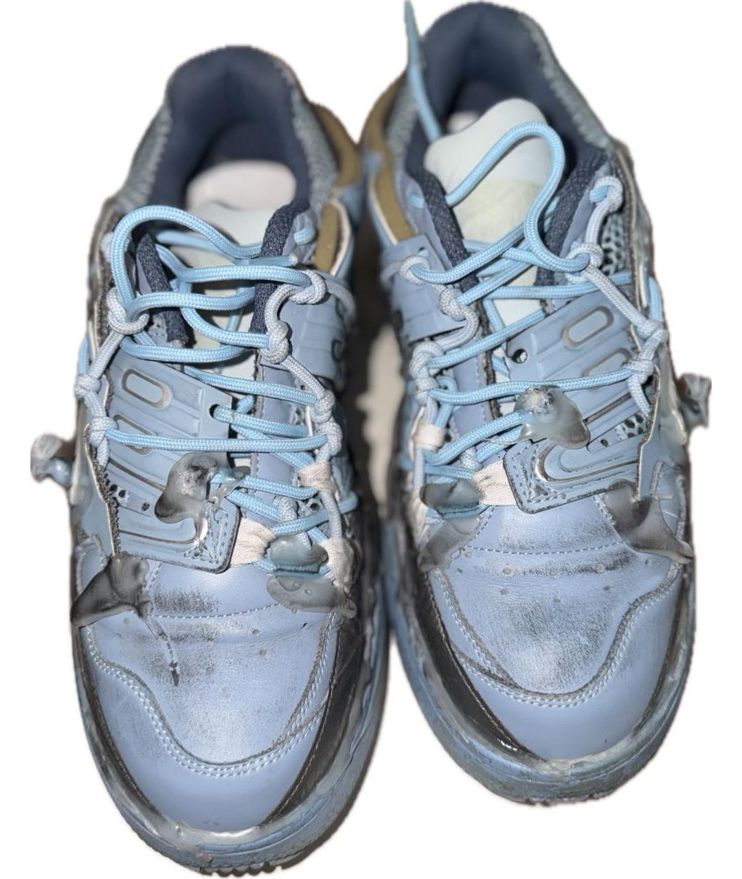 MAISON MARGIELA Голубые низкие кроссовки / кеды, фото 2