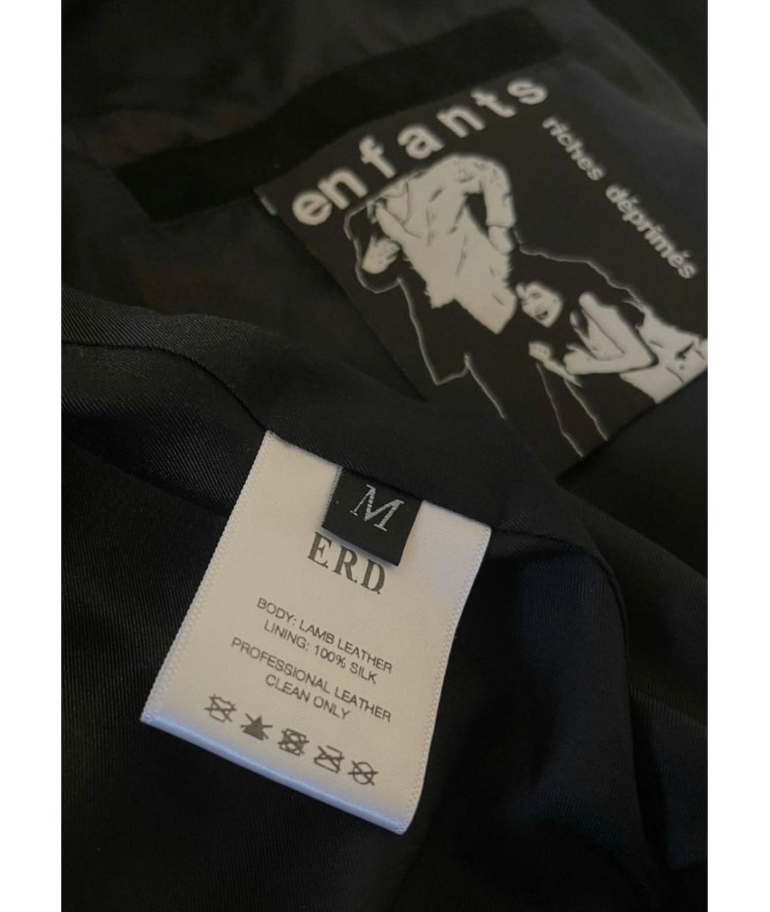 Enfants Riches Déprimés Черная замшевая куртка, фото 4