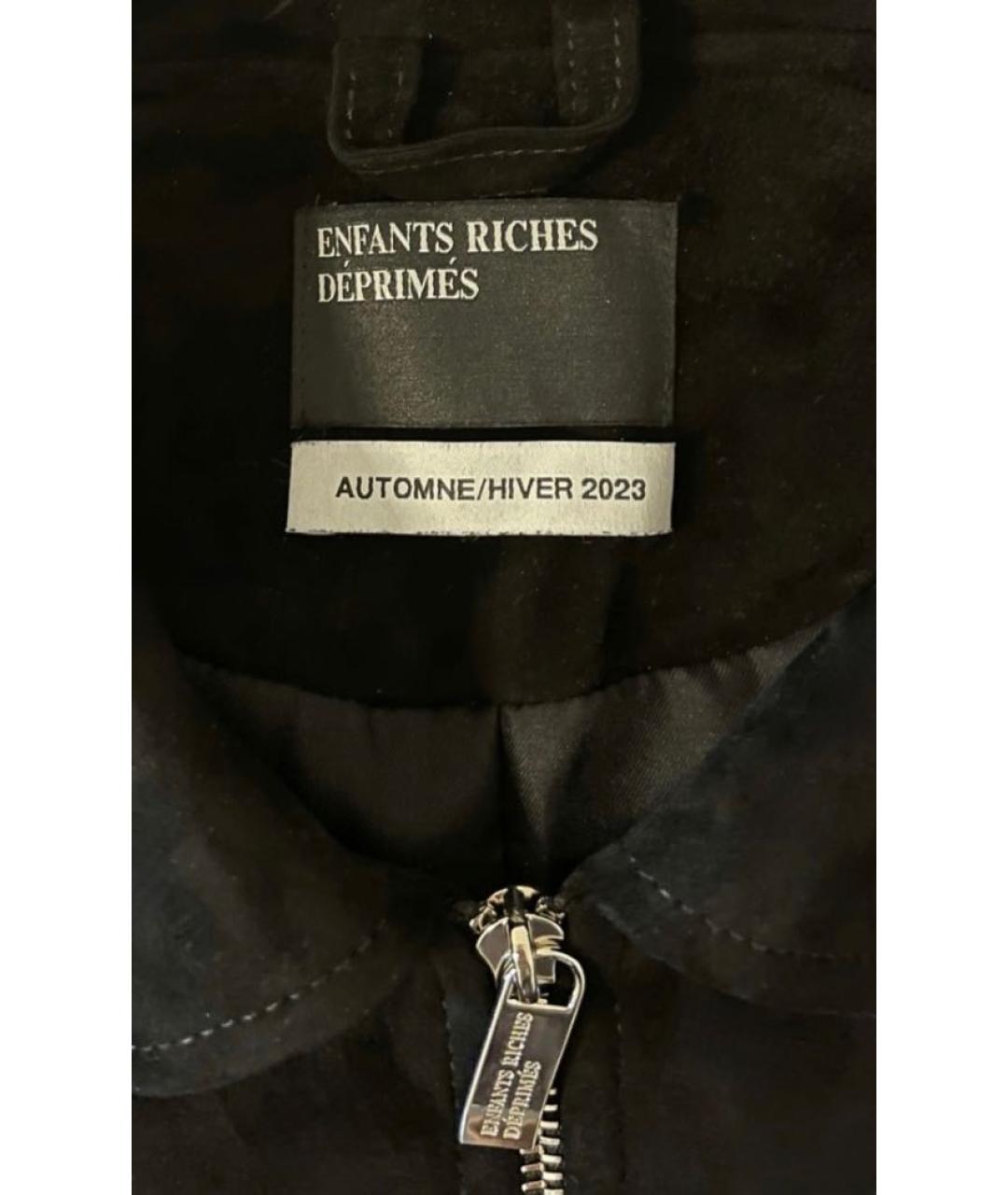 Enfants Riches Déprimés Черная замшевая куртка, фото 3