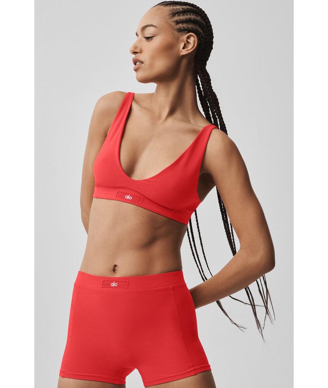 ALO YOGA Красный полиэстеровый спортивные костюмы, фото 8