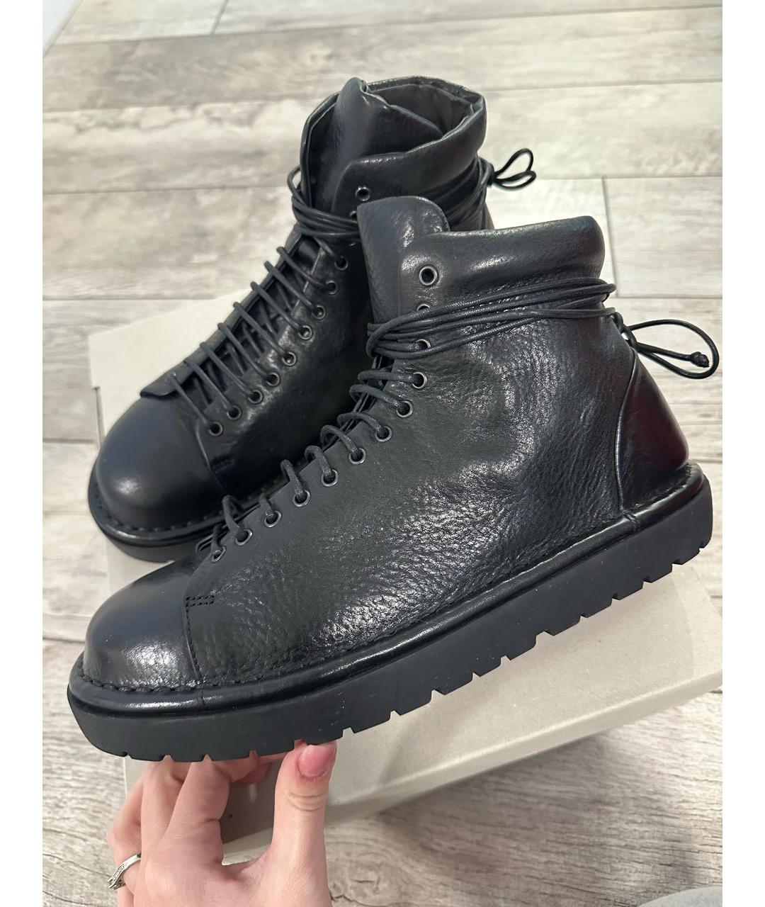 MARSELL Черные кожаные ботинки, фото 5