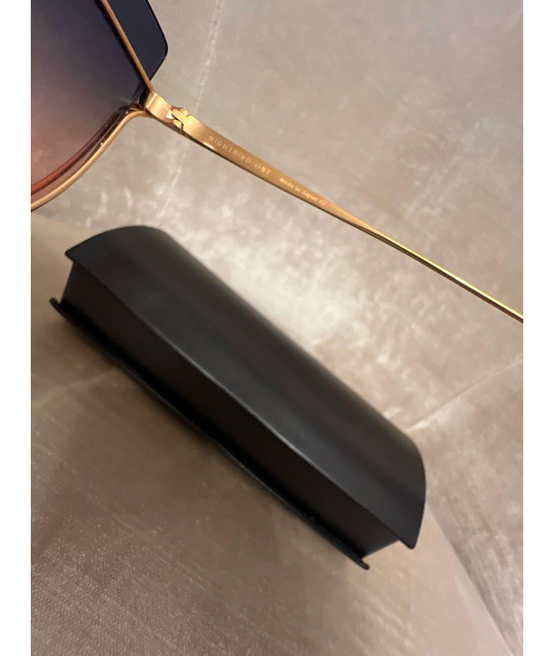 DITA Золотые металлические солнцезащитные очки, фото 3