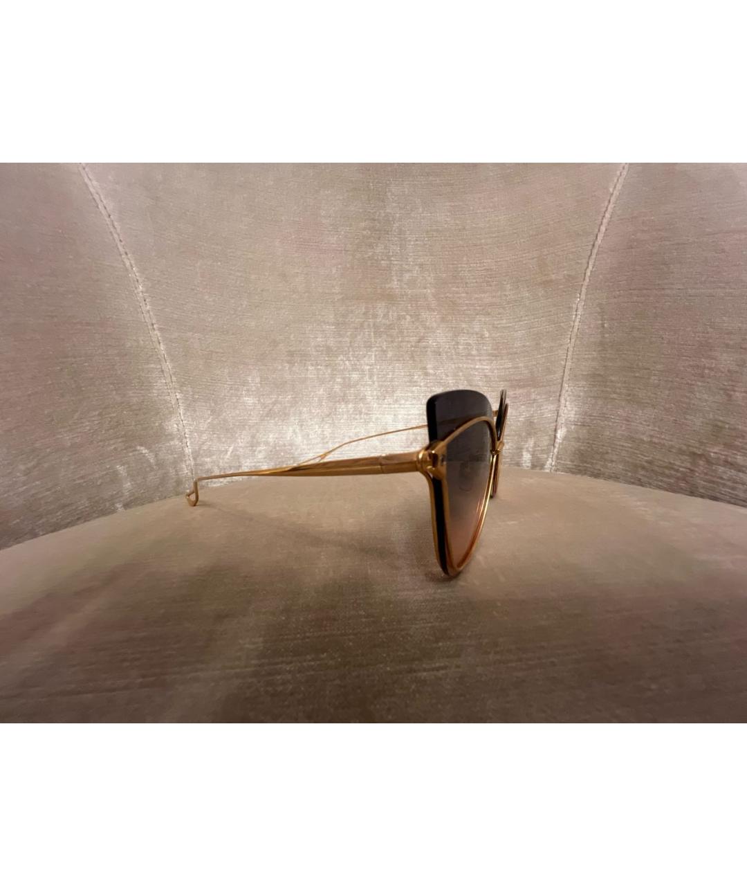 DITA Золотые металлические солнцезащитные очки, фото 2