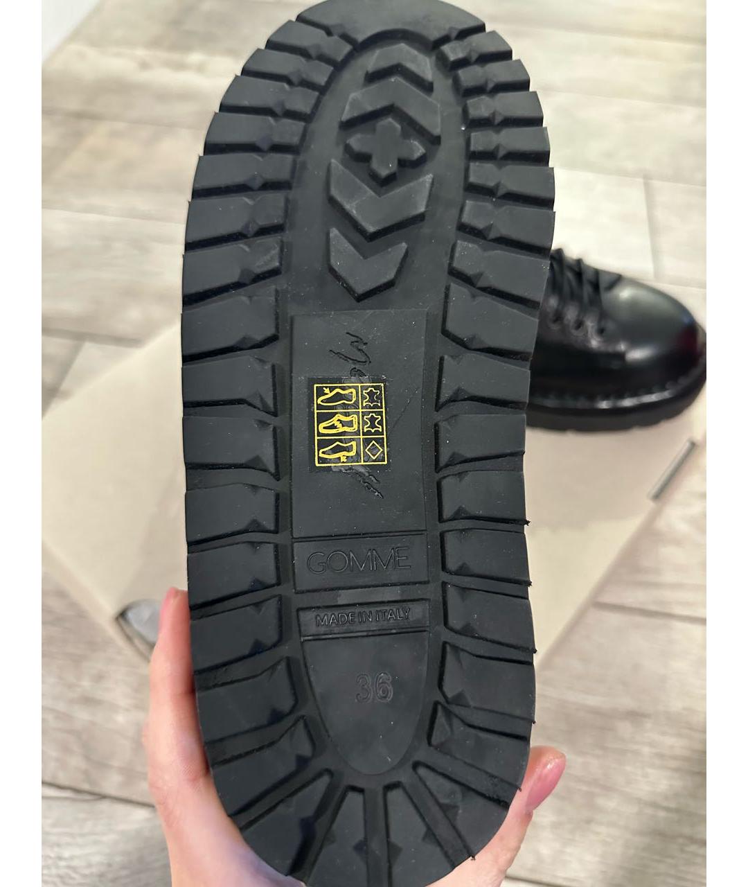 MARSELL Черные кожаные ботинки, фото 5