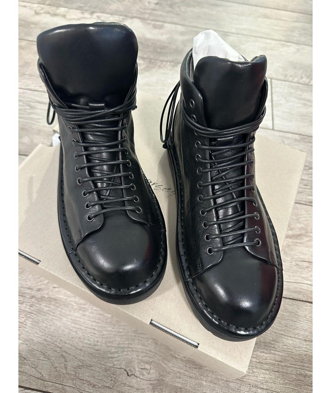 MARSELL Черные кожаные ботинки, фото 3