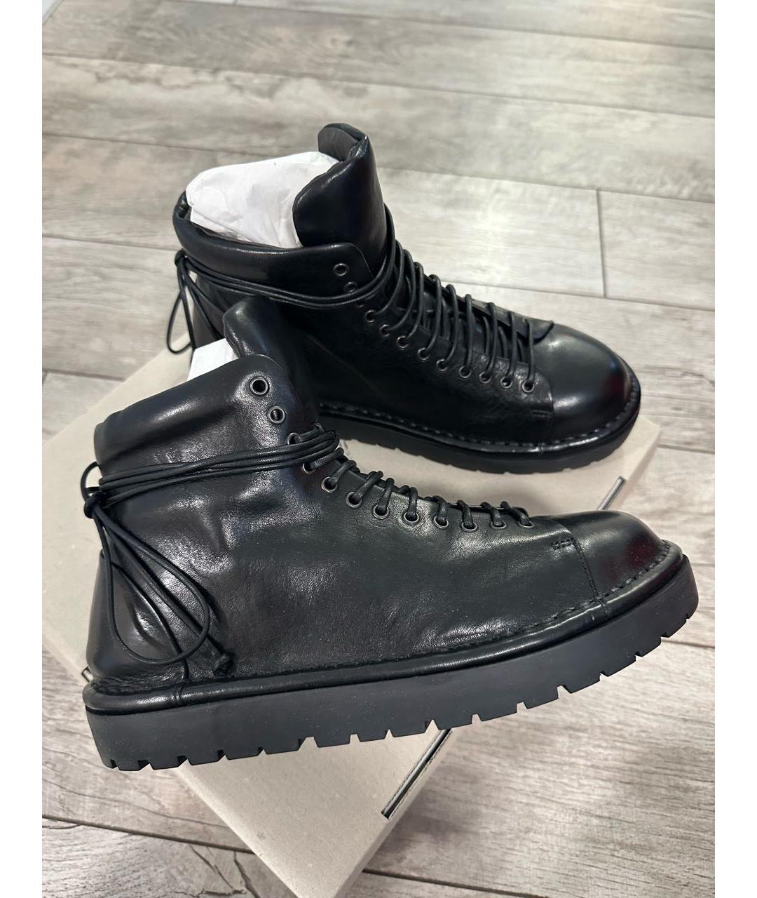 MARSELL Черные кожаные ботинки, фото 4