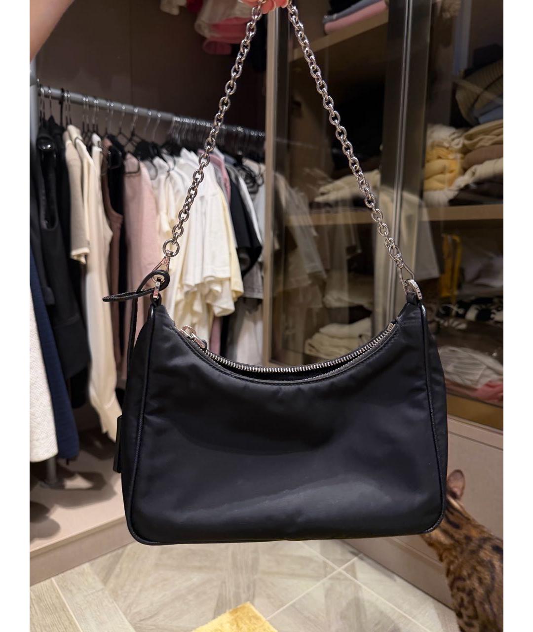 PRADA Черная сумка через плечо, фото 4