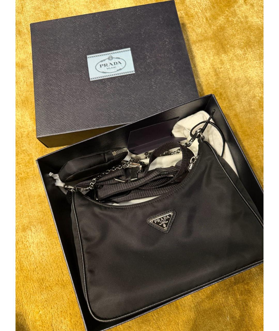 PRADA Черная сумка через плечо, фото 2