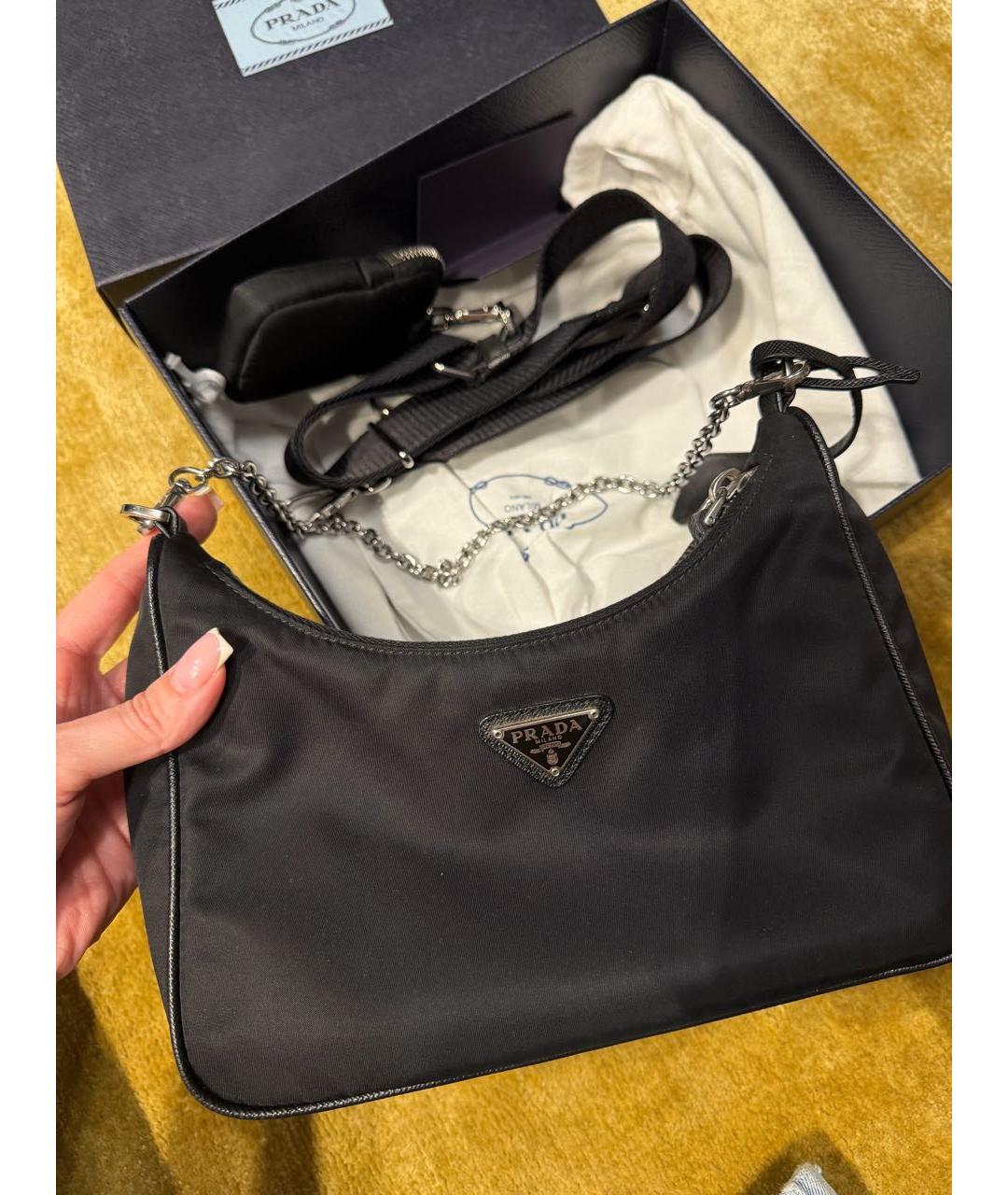 PRADA Черная сумка через плечо, фото 3